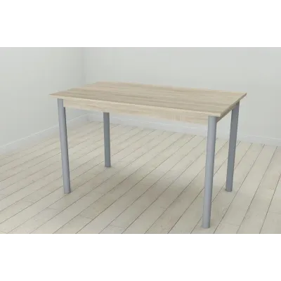Стіл кухонний Ferrum-decor Беніта 75x120x60 Сірий ДСП Сонома 16мм (BEN0046)