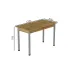 Стіл кухонний Ferrum-decor Беніта 75x120x60 Сірий ДСП Дуб Артізан 16мм (BEN0048)