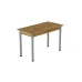 Стіл кухонний Ferrum-decor Беніта 75x120x60 Сірий ДСП Дуб Артізан 16мм (BEN0048)