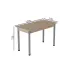 Стол кухонный Ferrum-decor Бенита 75x120x70 Серый ДСП Дуб Сан-Марино 16мм (BEN0051)