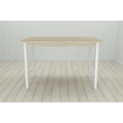 Стіл кухонний Ferrum-decor Маріо 75x120x60 Білий ДСП Сонома 16мм (MAR0025) Стіл кухонний Ferrum-decor Маріо 75x120x60 Білий ДСП Сонома 16мм (MAR0025)