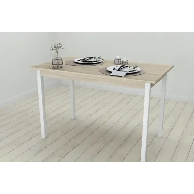 Стол кухонный Ferrum-decor Марио 75x120x80 Белый ДСП Сонома 16мм (MAR0039)