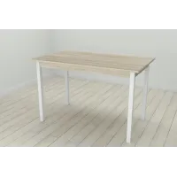 Стіл кухонний Ferrum-decor Маріо 75x120x80 Білий ДСП Сонома 16мм (MAR0039)