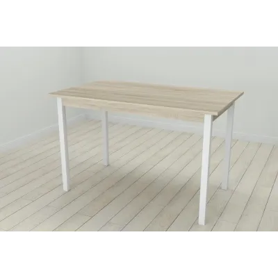 Стол кухонный Ferrum-decor Марио 75x120x80 Белый ДСП Сонома 16мм (MAR0039)