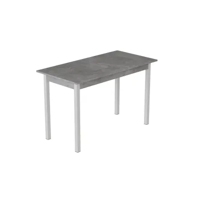Стіл кухонний Ferrum-decor Маріо 75x120x80 Білий ДСП Бетон 16мм (MAR0042)