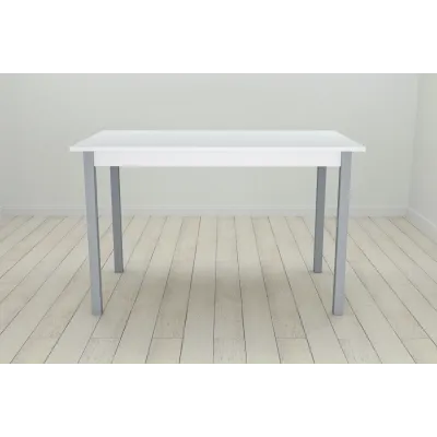 Стіл кухонний Ferrum-decor Маріо 75x120x60 Сірий ДСП Біле 16мм (MAR0043)
