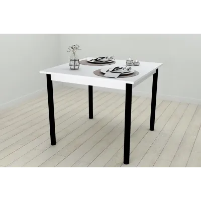 Стол кухонный Ferrum-decor Агата 75x90x90 Черный ДСП Белое 16мм (AGA0001) Стол кухонный Ferrum-decor Агата 75x90x90 Черный ДСП Белое 16мм (AGA0001)