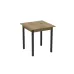 Стол кухонный Ferrum-decor Агата 75x80x80 Черный ДСП Дуб Артизан 16мм (AGA0020)