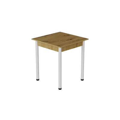 Стол кухонный Ferrum-decor Агата 75x90x90 Белый ДСП Дуб Артизан 16мм (AGA0027)