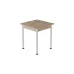 Стол кухонный Ferrum-decor Агата 75x70x70 Белый ДСП Дуб Сан-Марино 16мм (AGA0030)