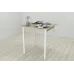 Стіл кухонний Ferrum-decor Агата 75x70x70 Білий ДСП Сонома 16мм (AGA0032)
