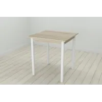 Стол кухонный Ferrum-decor Агата 75x70x70 Белый ДСП Сонома 16мм (AGA0032)