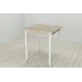 Стіл кухонний Ferrum-decor Агата 75x70x70 Білий ДСП Сонома 16мм (AGA0032)