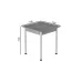 Стіл кухонний Ferrum-decor Агата 75x70x70 Білий ДСП Бетон 16мм (AGA0035)
