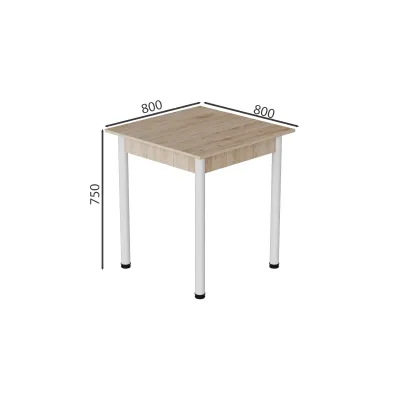 Стіл кухонний Ferrum-decor Агата 75x80x80 Білий ДСП Дуб Сан-Маріно 16мм (AGA0037) Стіл кухонний Ferrum-decor Агата 75x80x80 Білий ДСП Дуб Сан-Маріно 16мм (AGA0037)