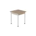 Стіл кухонний Ferrum-decor Агата 75x80x80 Білий ДСП Дуб Сан-Маріно 16мм (AGA0037)