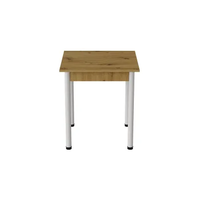 Стіл кухонний Ferrum-decor Агата 75x80x80 Білий ДСП Дуб Артізан 16мм (AGA0041) Стіл кухонний Ferrum-decor Агата 75x80x80 Білий ДСП Дуб Артізан 16мм (AGA0041)
