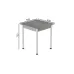 Стол кухонный Ferrum-decor Агата 75x80x80 Белый ДСП Бетон 16мм (AGA0042)