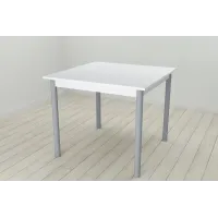 Стіл кухонний Ferrum-decor Агата 75x80x80 Сірий ДСП Біле 16мм (AGA0043)