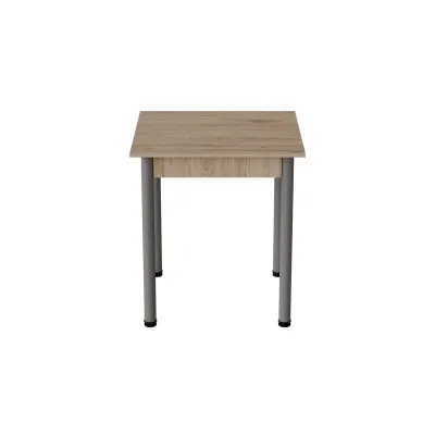 Стіл кухонний Ferrum-decor Агата 75x80x80 Сірий ДСП Дуб Сан-Маріно 16мм (AGA0044)