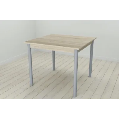 Стол кухонный Ferrum-decor Агата 75x80x80 Серый ДСП Сонома 16мм (AGA0046)