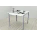 Стіл кухонний Ferrum-decor Агата 75x90x90 Сірий ДСП Біле 16мм (AGA0050)