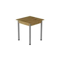 Стол кухонный Ferrum-decor Агата 75x90x90 Серый ДСП Дуб Артизан 16мм (AGA0055)