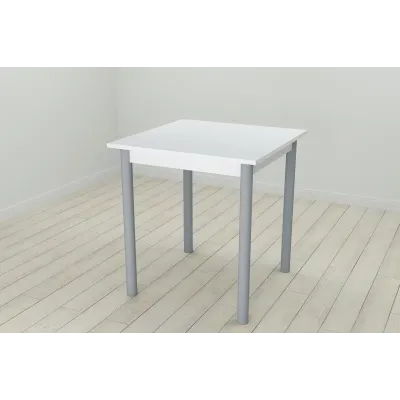 Стол кухонный Ferrum-decor Агата 75x70x70 Серый ДСП Белое 16мм (AGA0057)