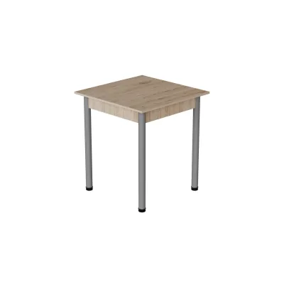 Стіл кухонний Ferrum-decor Агата 75x70x70 Сірий ДСП Дуб Сан-Маріно 16мм (AGA0058)