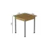 Стіл кухонний Ferrum-decor Агата 75x70x70 Сірий ДСП Дуб Артізан 16мм (AGA0062)