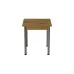 Стіл кухонний Ferrum-decor Агата 75x70x70 Сірий ДСП Дуб Артізан 16мм (AGA0062)