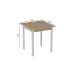 Стіл кухонний Ferrum-decor Дієго 75x70x70 Білий ДСП Дуб Сан-Маріно 16мм (DIE0030)