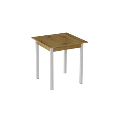 Стол кухонный Ferrum-decor Диего 75x70x70 Белый ДСП Дуб Артизан 16мм (DIE0034)