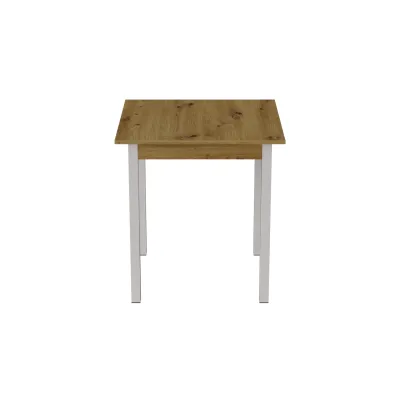 Стіл кухонний Ferrum-decor Дієго 75x80x80 Білий ДСП Дуб Артізан 16мм (DIE0041)
