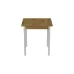 Стіл кухонний Ferrum-decor Дієго 75x80x80 Білий ДСП Дуб Артізан 16мм (DIE0041)