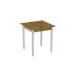 Стіл кухонний Ferrum-decor Дієго 75x80x80 Білий ДСП Дуб Артізан 16мм (DIE0041)