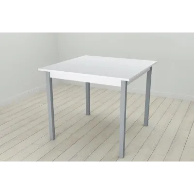 Стол кухонный Ferrum-decor Диего 75x90x90 Серый ДСП Белое 16мм (DIE0043)
