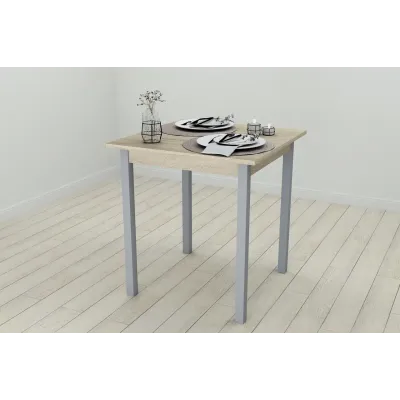 Стол кухонный Ferrum-decor Диего 75x70x70 Серый ДСП Сонома 16мм (DIE0053)