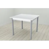 Стіл кухонний Ferrum-decor Дієго 75x80x80 Сірий ДСП Біле 16мм (DIE0057) Стіл кухонний Ferrum-decor Дієго 75x80x80 Сірий ДСП Біле 16мм (DIE0057)
