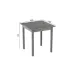 Стіл кухонний Ferrum-decor Дієго 75x80x80 Сірий ДСП Бетон 16мм (DIE0063)
