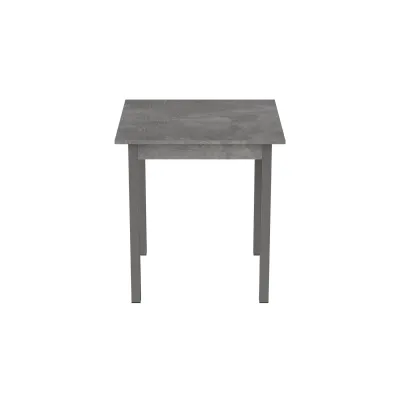 Стіл кухонний Ferrum-decor Дієго 75x80x80 Сірий ДСП Бетон 16мм (DIE0063)