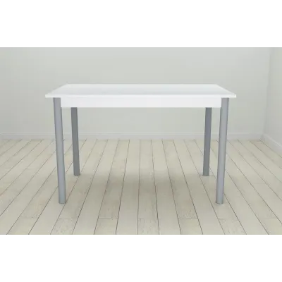 Стіл кухонний Ferrum-decor Беніта 75x120x80 Сірий ДСП Біле 16мм (BEN0057)