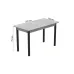 Стол кухонный Ferrum-decor Марио 75x120x70 Черный ДСП Бетон 16мм (MAR0014) Стол кухонный Ferrum-decor Марио 75x120x70 Черный ДСП Бетон 16мм (MAR0014)