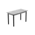 Стол кухонный Ferrum-decor Марио 75x120x70 Черный ДСП Бетон 16мм (MAR0014)