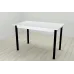 Стіл кухонний Ferrum-decor Маріо 75x120x80 Чорний ДСП Біле 16мм (MAR0015)