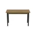 Стіл кухонний Ferrum-decor Маріо 75x120x80 Чорний ДСП Дуб Артізан 16мм (MAR0020)