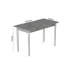 Стол кухонный Ferrum-decor Марио 75x120x70 Белый ДСП Бетон 16мм (MAR0035) Стол кухонный Ferrum-decor Марио 75x120x70 Белый ДСП Бетон 16мм (MAR0035)