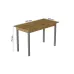 Стіл кухонний Ferrum-decor Маріо 75x120x60 Сірий ДСП Дуб Артізан 16мм (MAR0048)
