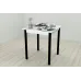 Стіл кухонний Ferrum-decor Агата 75x70x70 Чорний ДСП Біле 16мм (AGA0008) Стіл кухонний Ferrum-decor Агата 75x70x70 Чорний ДСП Біле 16мм (AGA0008)