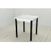 Стіл кухонний Ferrum-decor Агата 75x70x70 Чорний ДСП Біле 16мм (AGA0008)